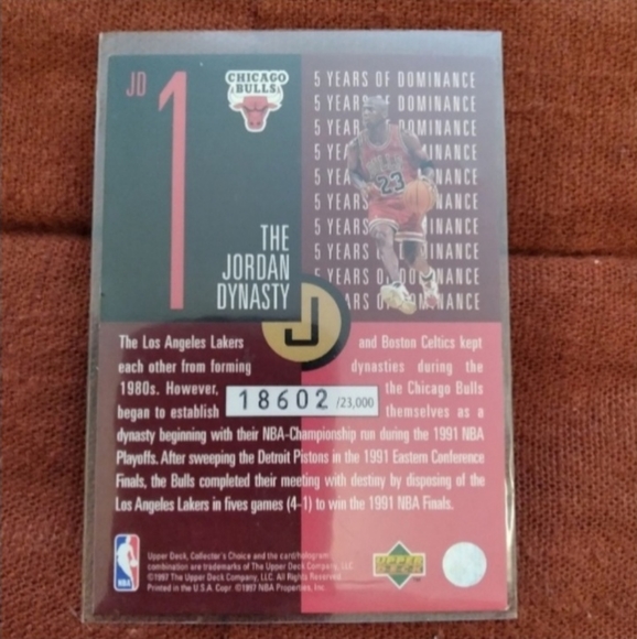 Michael Jordan 90/91 Champion Basketball Card - Picture 3 of 3